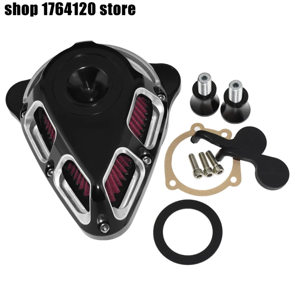 Motorcycle Multi Angle Air Cleaner Air Filter Black&Chrome For Harley Sportster XL 48 883 1200