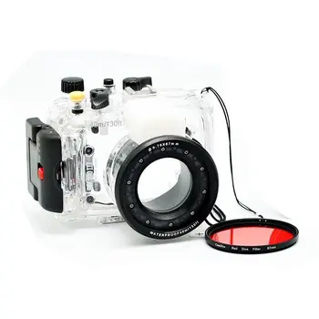 

60m Waterproof Dive Underwater camera Housing Case For Sony DSC-RX100 Mark III Kit with Red Diving Filter 67mm