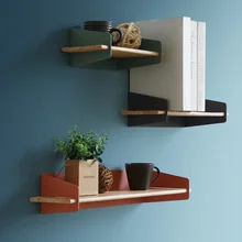 Короткая настенная нордическая настенная декоративная решетка-держатель для хранения журналов деревянная Современная дизайнерская вешалка для коридора рельсы bookrack