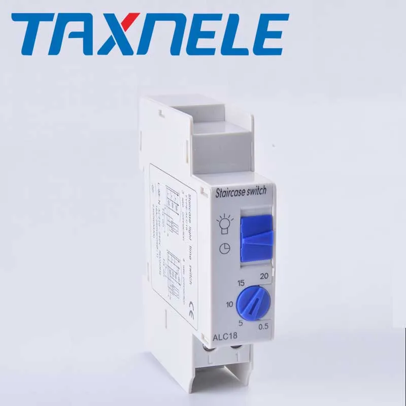 

ALC18 Din rail Staircase Lighting Timer Switch timer relay 220VAC 16A used for corridor lighting Mechanical Din Rail timer