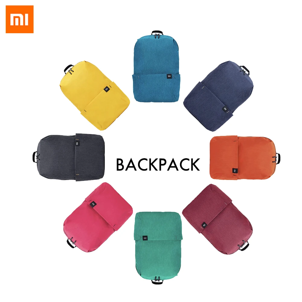 Xiaomi Красочный мини рюкзак сумка 8 цветов уровень 4 водоотталкивающая 10л емкость 165 г Вес YKK молния уличная умная жизнь