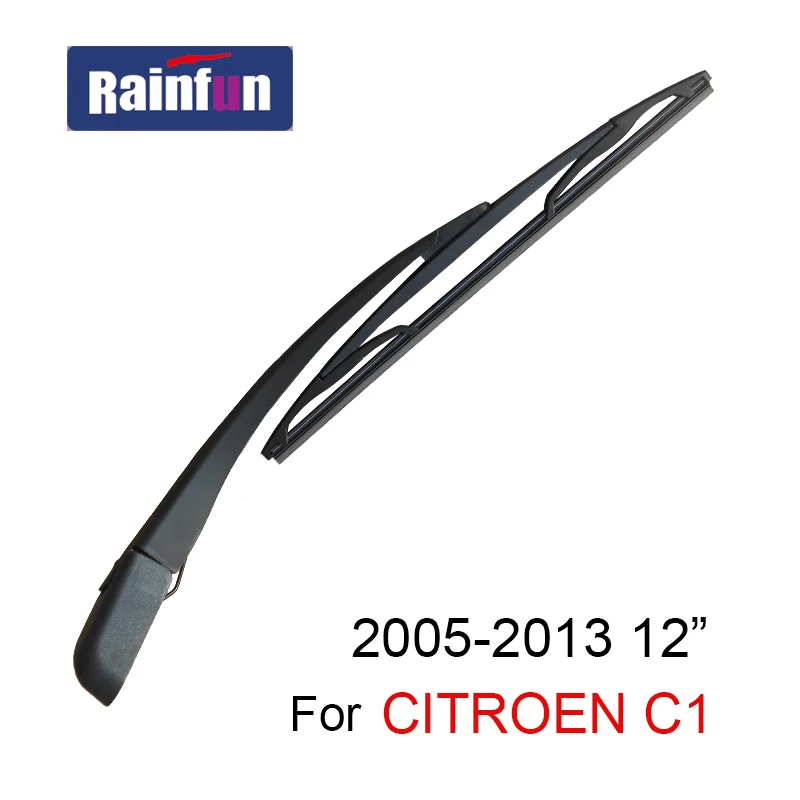 RAINFUN Car Rear Wiper Arm Blade B 12E FIT for CITROEN C1 (05 13), 12