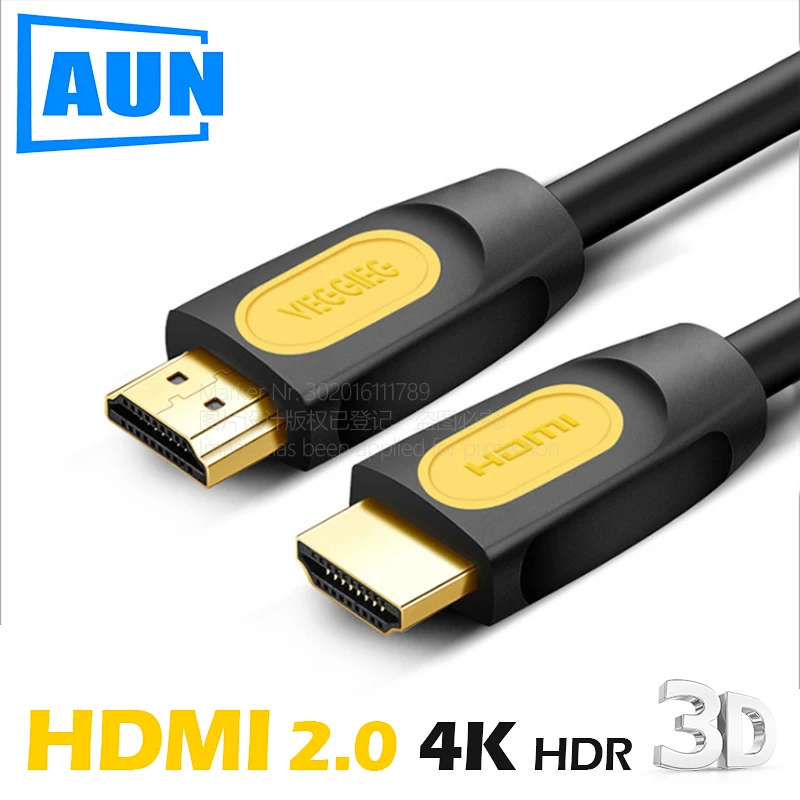 

AUN High Speed HDMI Cable 2.0 Version, Support 3D, 2K, 4K for TV, HD Monitor, Projector