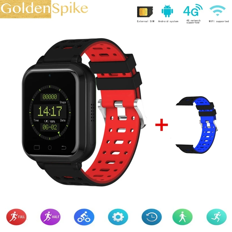 

2018 New Arrival M1 4G Smart Watch with Android 6.0 WCDMA WiFi Bluetooth SmartWatch GPS 1.54" Display similar as Huawei watch