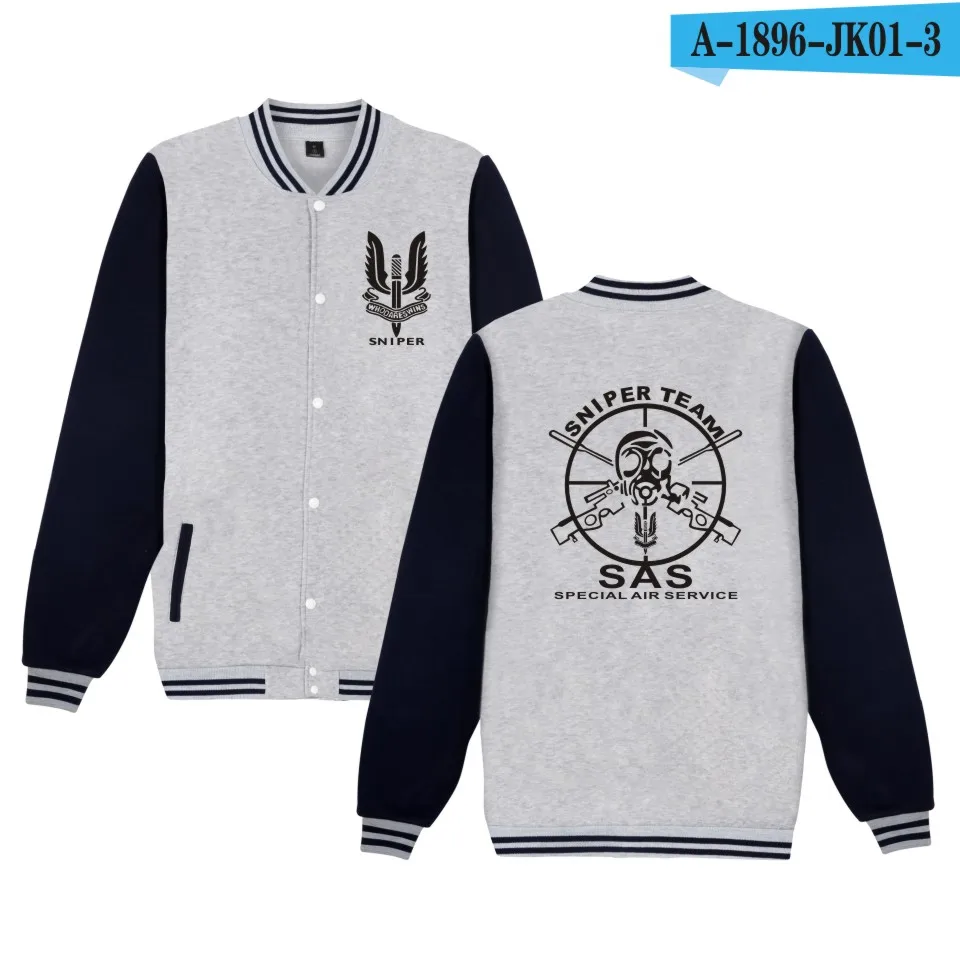 Special Air Service SAS Embroidered Logo Official Full Zip Fleece By Military Online