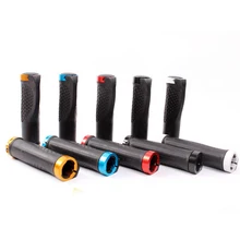 SMLLOW Lock On Bike Bicycle Grips Ergonomic Soft Cycling MTB Bike Handlebar Grips Bar Ends Mountain Road Bike Handle Grips propalm bicycle grips mtb mountain road bike handlebar grips ends alloy rubber silicone soft lock on cycling handle grips plugs