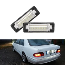 CANbus Автомобильный задний светодиодный светильник номерного знака для Mercedes Benz W210 E300 E320 E420 W202 4D C230 C280 C43 AMG Белая светодиодная лампа
