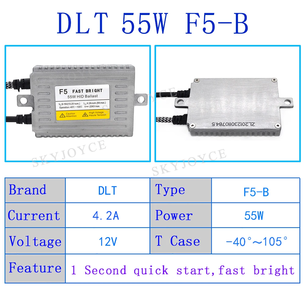 55 Вт DLT лампы H7 HID комплект Быстрый Яркий F5 55 Вт HID балласт 45 Вт 4300 К 6000 К Cnlight лампы H1 H7 H11 D2H HID лампы комплект