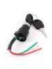 Uxcell 3 Wires Scooter Kart ATV Electric Bikes Ignition Switch Lock with 2 Keys ► Photo 2/2