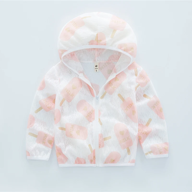 Baby Girl Clothing Jackets Coats 2018 New Summer Casual Print Girl