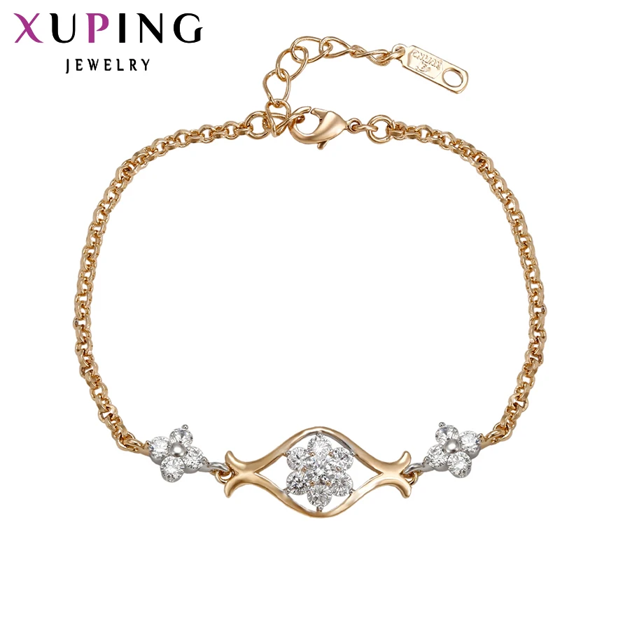 

11.11 Xuping Fashion Bracelet New Arrival Elegant Women Friendship Bracelets Gold Color Lower Price Top Quality Jewelry 73883