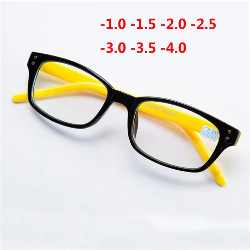 

Square Rivets Frame Women Myopia Glasses Men Plastic Frames Finished Myopia Glasses -1.0 -1.5 -2.0 -2.5 -3.0 -3.5 -4.0