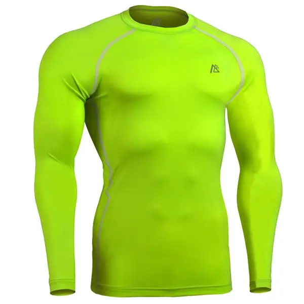 Emonder, компрессионные колготки для велоспорта, подходят к основному слою, MTB, велосипедные упражнения, Мужская футболка для бега, с длинными рукавами, для тренировок в спортзале