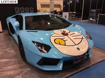 

LEFT SIDE Car Stickers Decoration DIY Car Styling Waterproof Hood Engine Cover Refit Exterior Accessories Sticker