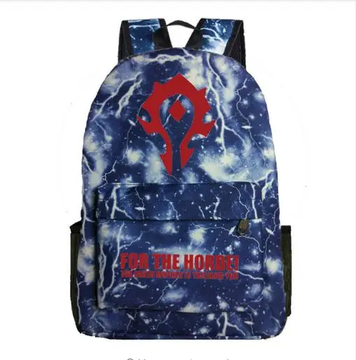 Рюкзак FVIP WOW для школы Horde World Of Warcraft светящиеся рюкзаки ноутбука нейлоновый