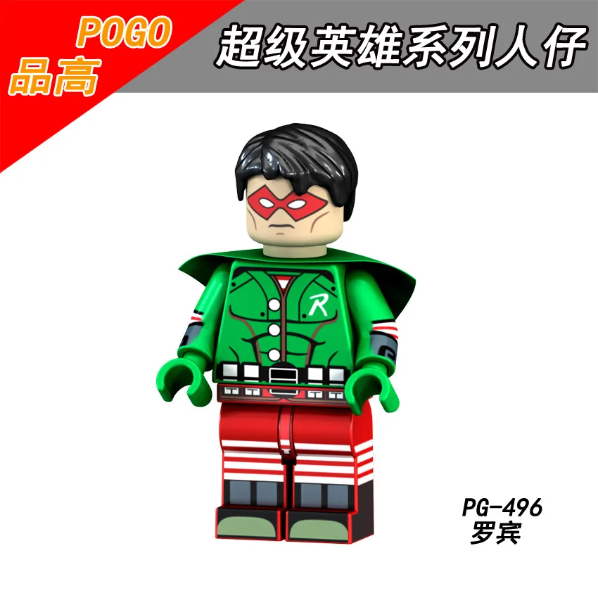 

Single Sale PG496 DC Legoing Batman Movie Figures Blocks Superheroes Robin Model Compatible Legoings Super Heroes Toys For Child