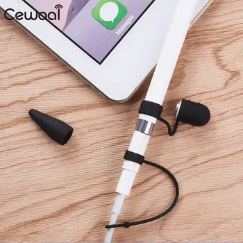 

Cewaal Multifunctional Anti-lost Holder Nib Protective Case Cable Adapter Tether For IPad Pro Apple Pencil Silica Gel