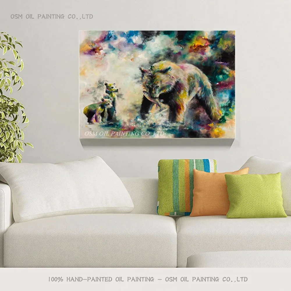 bear oil painting