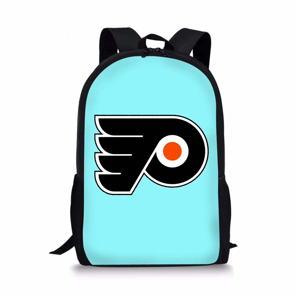 002 THINK Kids Bookpack Philadelphia Flyers, школьный рюкзак с принтом для подростков, вместительная детская школьная сумка, сумка для книг - Цвет: 002