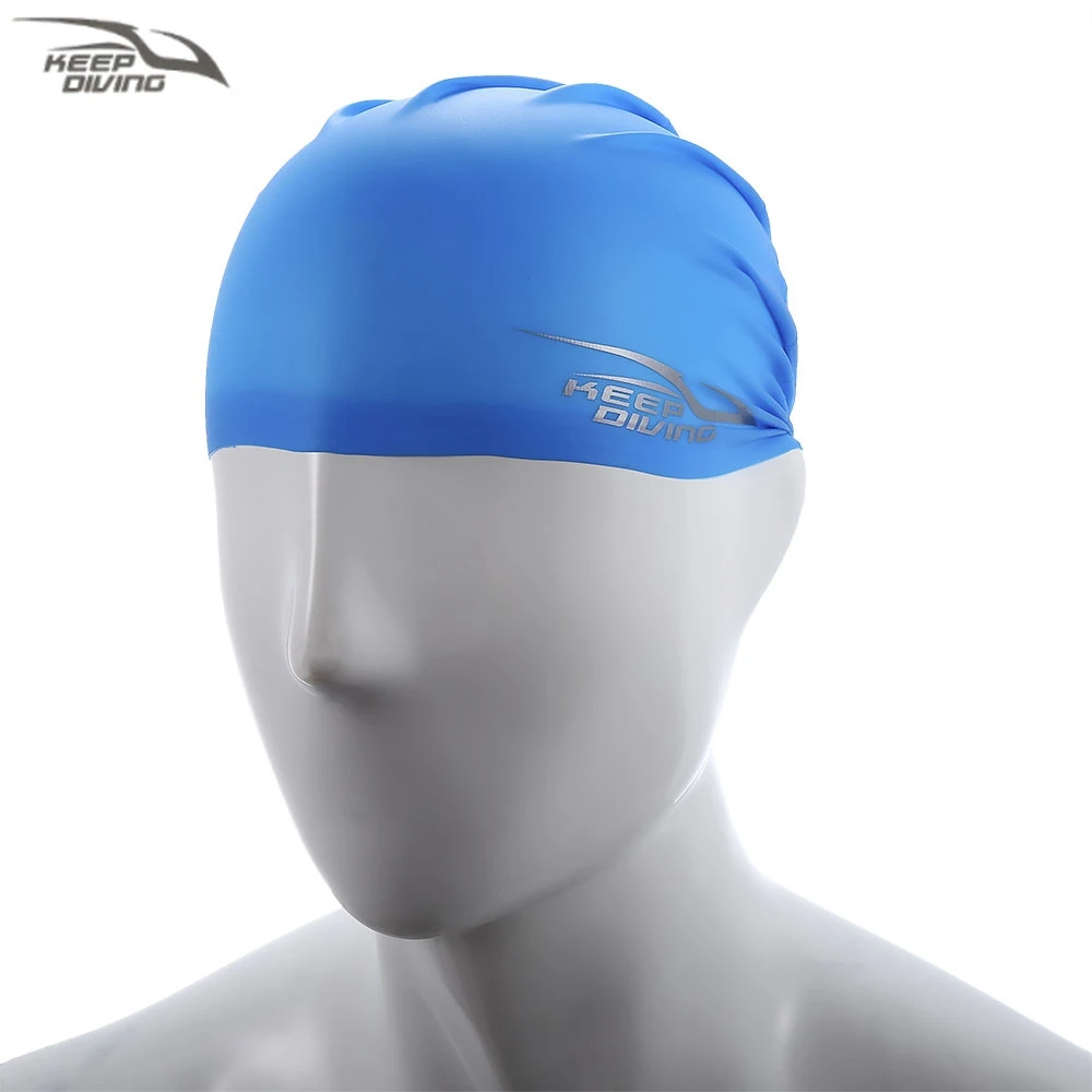 

Swimming Silicone Cap Unisex Adult Protect Hair Ear Hat