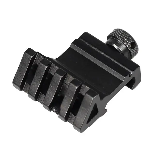 US $2.84 4 Slot 45 Degrees 20mm Rail Mount Quick Release Aluminum Alloy Picatinny Rail Base Adapter Hunting 