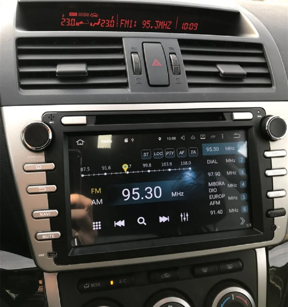 Perfect 2GB RAM Quad Core 8" Android 8.1 Car Audio DVD Player for Mazda 6 Ruiyi Ultra 2008-2012 With Radio GPS WIFI Bluetooth 16GB ROM 1