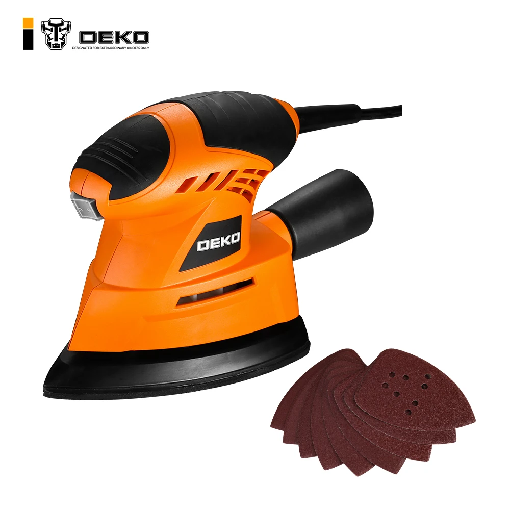 

DEKO TMMS01 130W Mouse Sander with 9 Sheets of sandpaper Dust exhaust