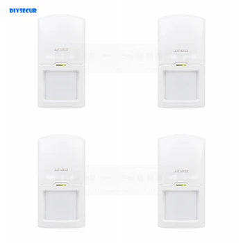 

DIYSECUR 4pcs Wireless 433Mhz PIR Detector IR Motion Sensor for Our Related Home Alarm Home Security System