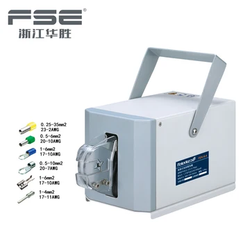 

FSE FEK-6-4 PNEUMATIC TYPE TERMINAL CRIMPING MACHINE Self-adjusting adaptation to the desired end sleeve size
