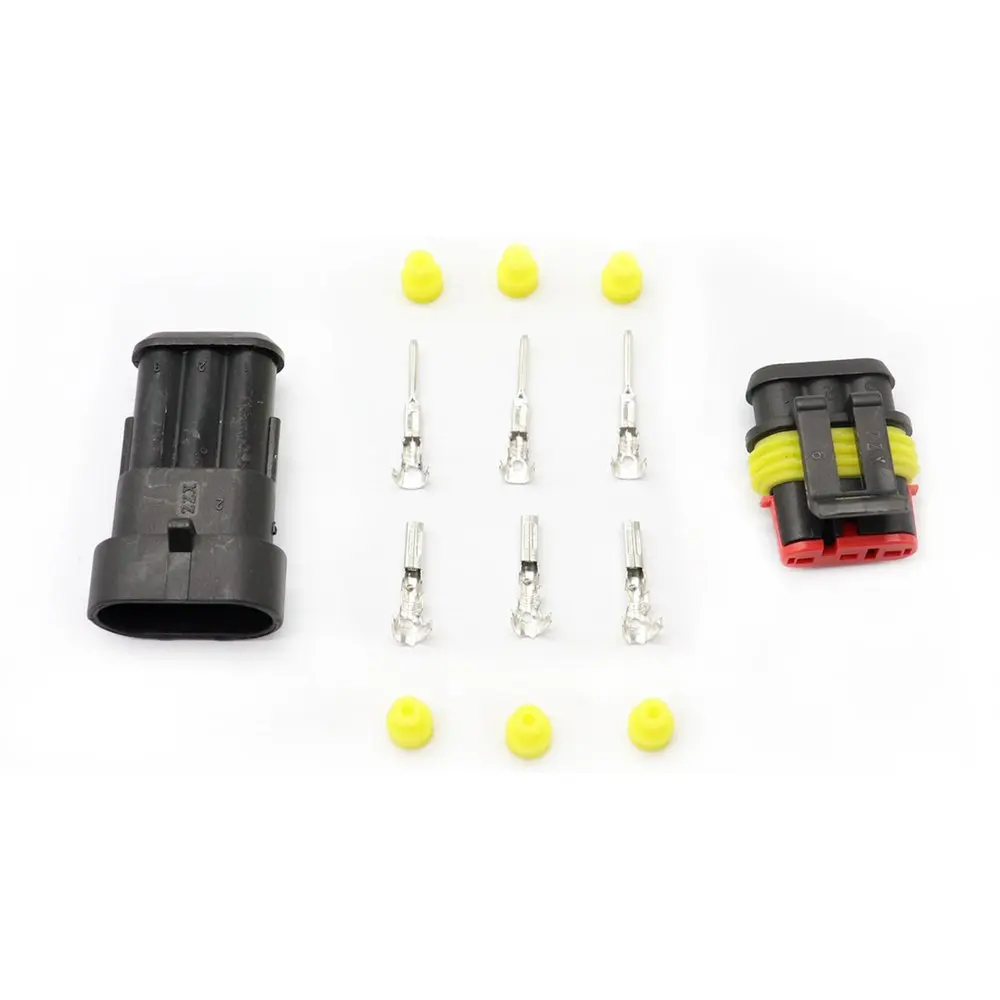 1-6 Pin Way Car Electrical Wire Connector Car Motorcycle Waterproof Terminal Wire Connector Plug Fuse Assortment Box Kit