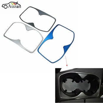 

1pc Stainless Steel Water Cup Sticky Patch Holder Cover Trim Drinks Holders Cover Sticker For Peugeot 5008 3008 GT 2017