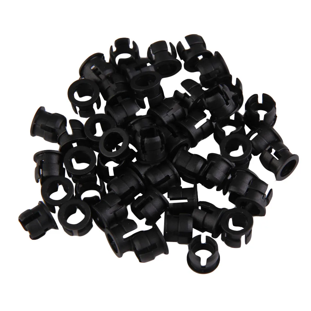 

50pcs, 5mm Black Plastic LED Holders Clips-Bezels Mounts Cases Housings FG