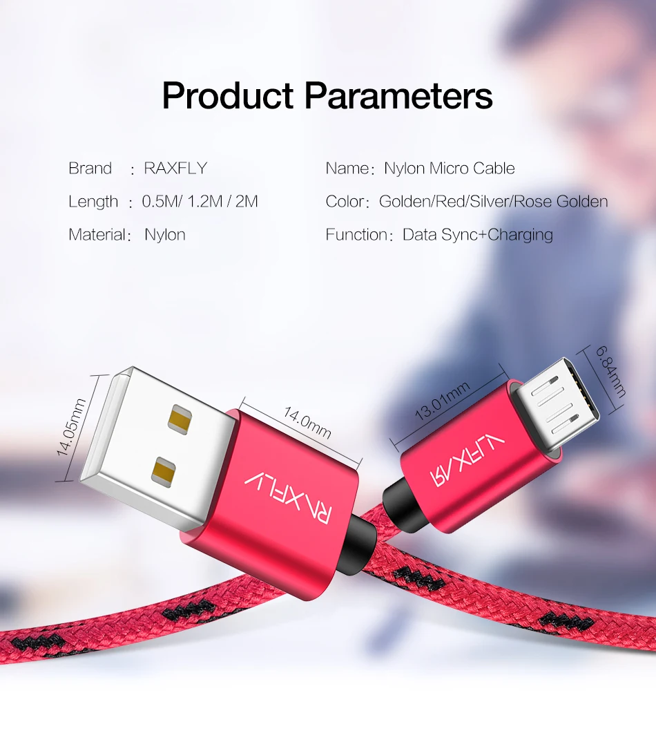 Кабель RAXFLY Micro USB для samsung S4 S5 S6 Edge 0,5 M/1 M/2 M Micro usb зарядный провод для Xiaomi Note 4 4X5 Plus Синхронизация данных