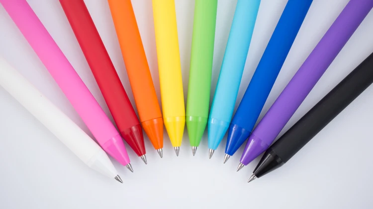 10 шт, како, чистый карамельный цвет, Матовая силиконовая гелевая ручка, 0,5 мм, черные заправки, унисекс, гелевые ручки для студентов, подарок, канцелярские принадлежности