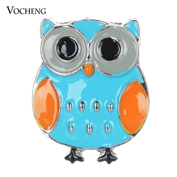 

10pcs/lot High Quality Ginger Snaps Owlet 18mm Snaps Button Hot Sale Metal Snaps for Diy Snap Bracelet VN-2017*10