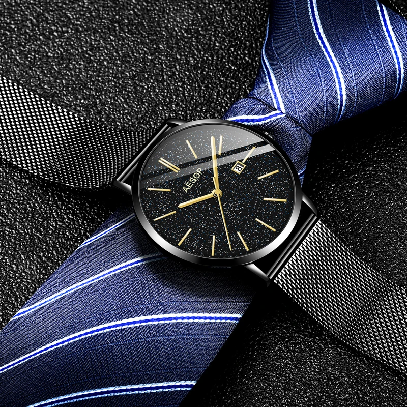 

AESOP Relogio Masculino Man Watch Men Luxury Mens Watches Top Brand Luxury Male Clock Men Waterproof Date Stainless Steel Watch