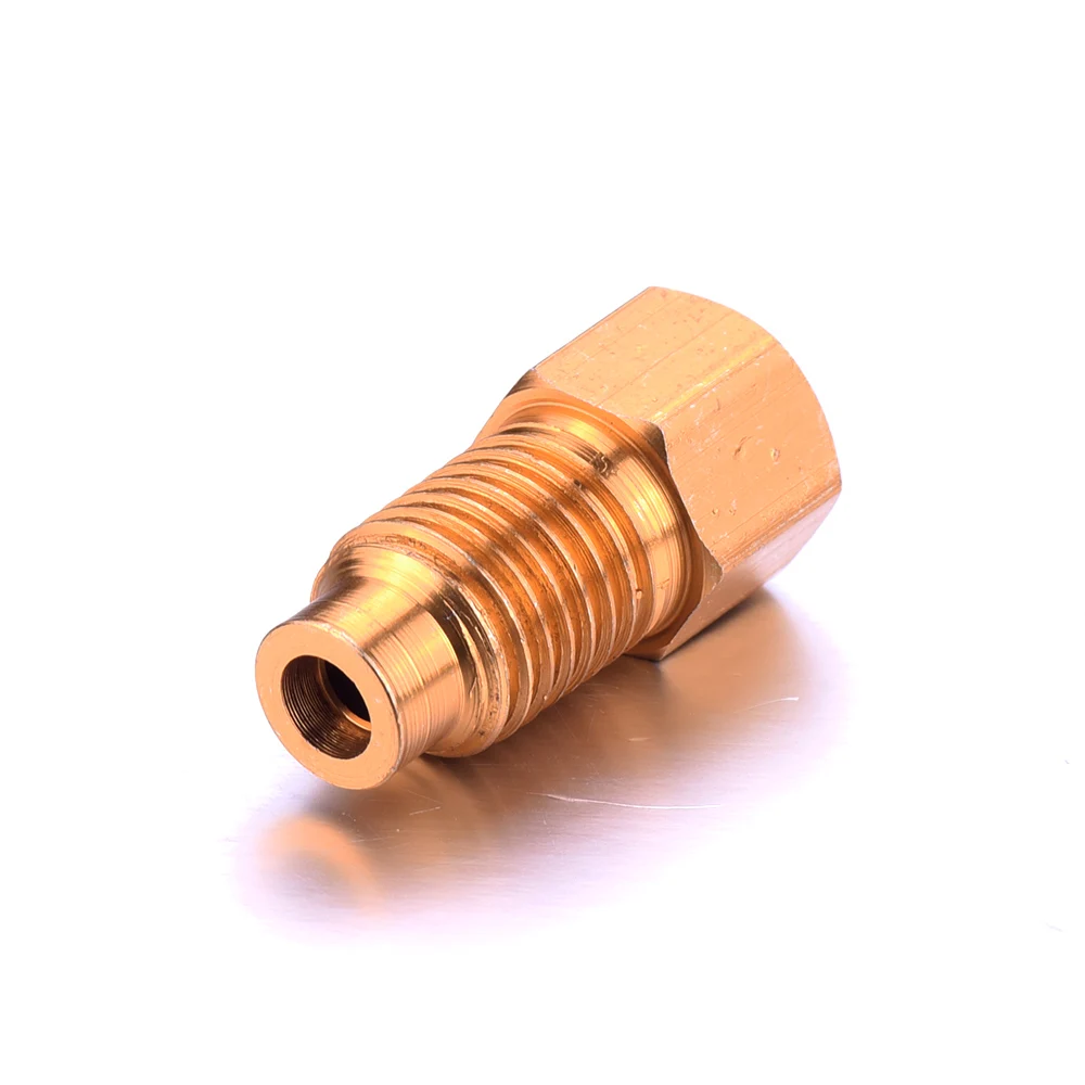 1PC Gold color Aluminium Vacuum Pump/Hose Adapter Fit Converts R12 to