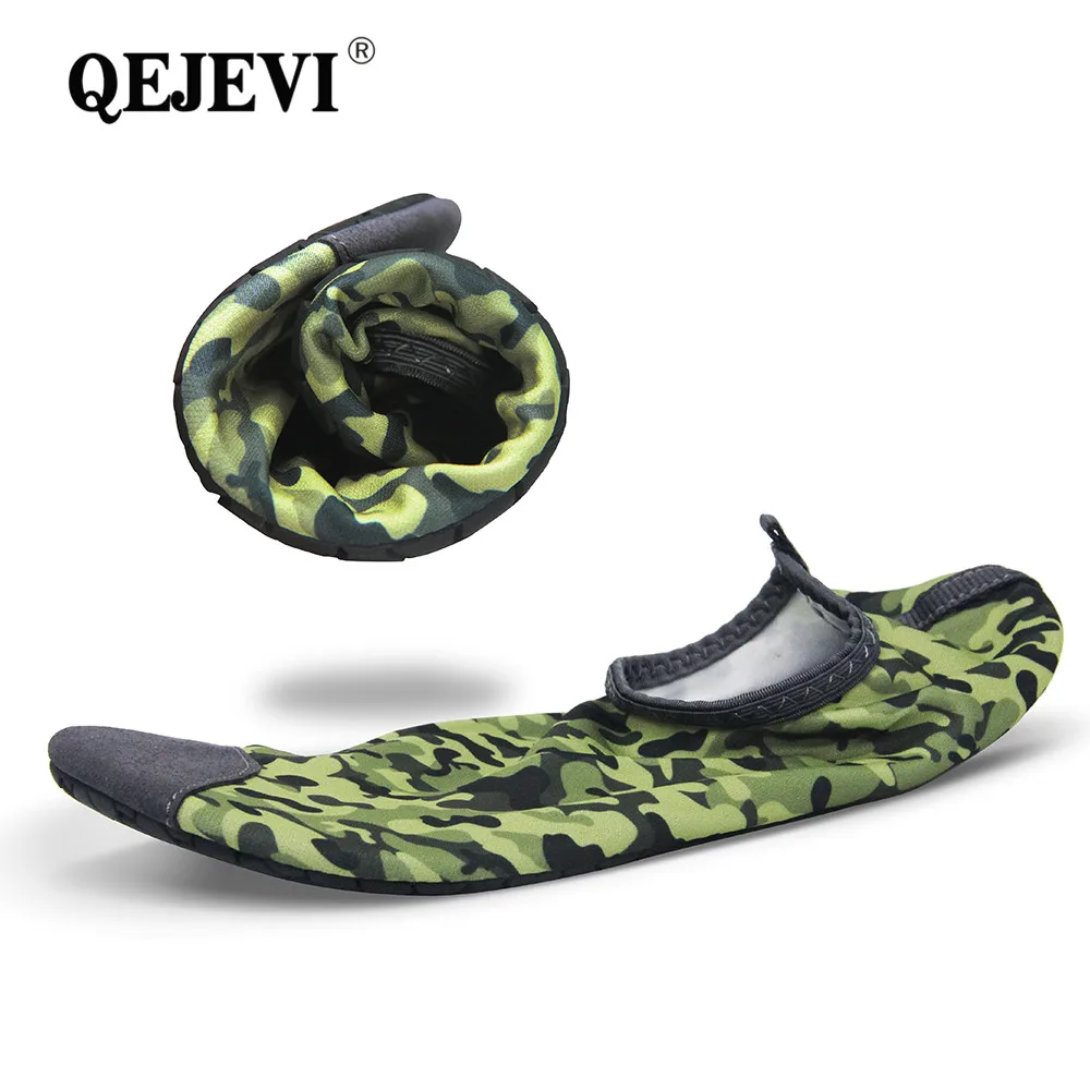 2018 QEJEVI плавание Aqua кроссовки для мужчин и женщин Водная обувь плавания носки