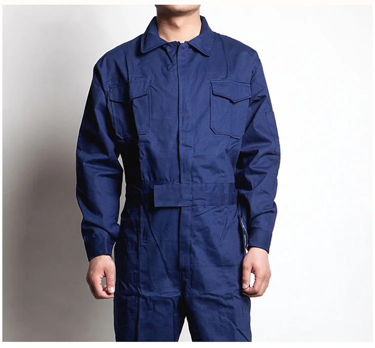 Men Work Overalls Long Sleeve Working Coveralls Comfortable Cotton Labor Uniforms Workwear Repairman Auto Repair Plus Size M-4XL (9)