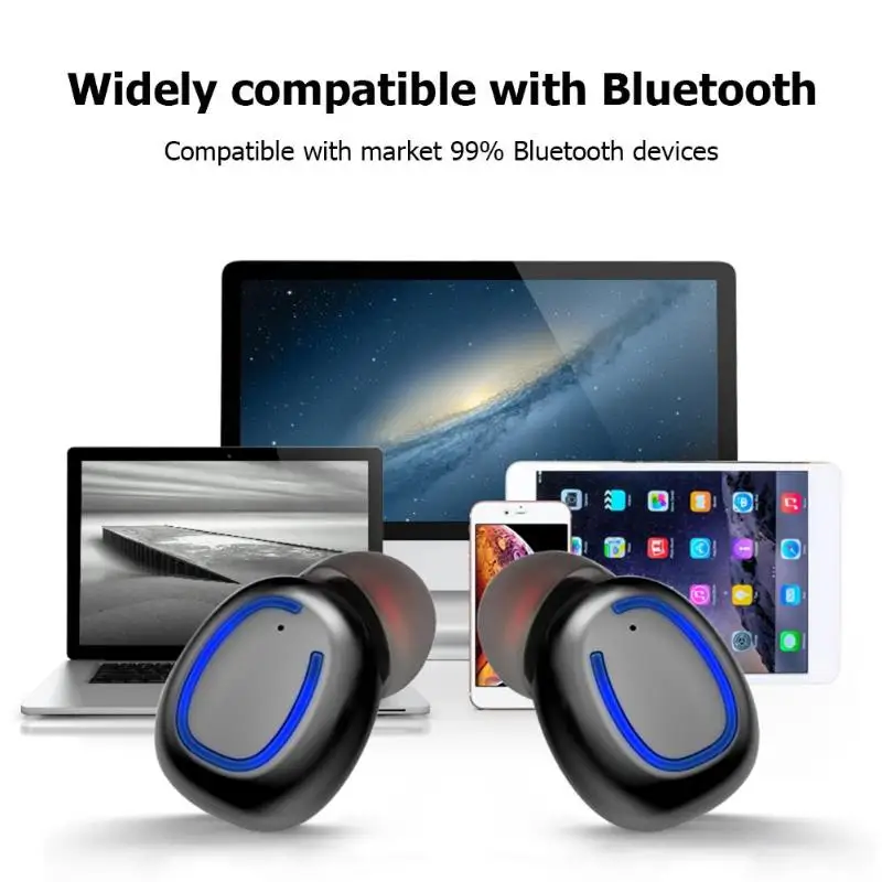 Bluetooth 5,0 наушники беспроводные наушники-вкладыши TWS Спортивная гарнитура с зарядной коробкой Handsfree наушники