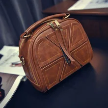 SFG HOUSE, Bolsos De Mujer, bolso bandolera con cremallera Vintage para mujer, bolsos de mensajero con flecos de hilo marrón, bolso de cuero de lujo para mujer