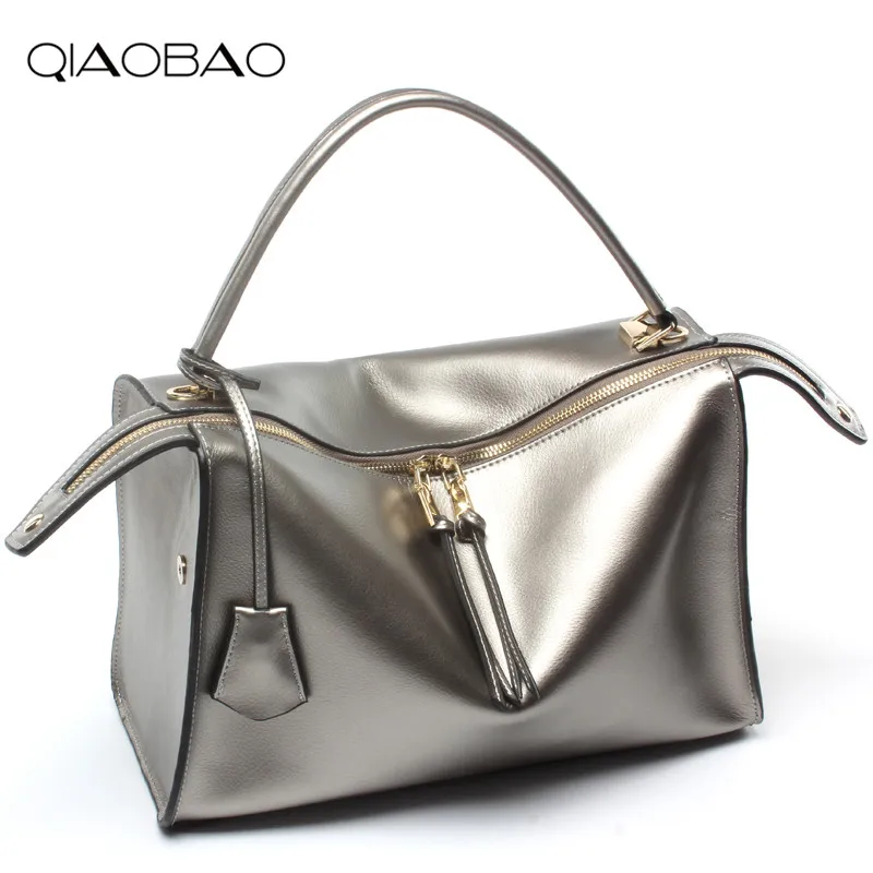 

QIAOBAO 100% Genuine leather bag women messenger bags luxury handbags women bags designer shoulder bags famous brands bolsos