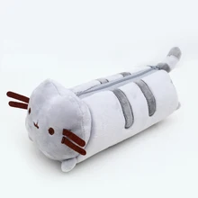 1pcs/lot Kawaii Cute Stuffed Cat Plush Toy 24cm Pencil Case Storage Organizer Pen Bags Pouch Pencil Bag School Supply