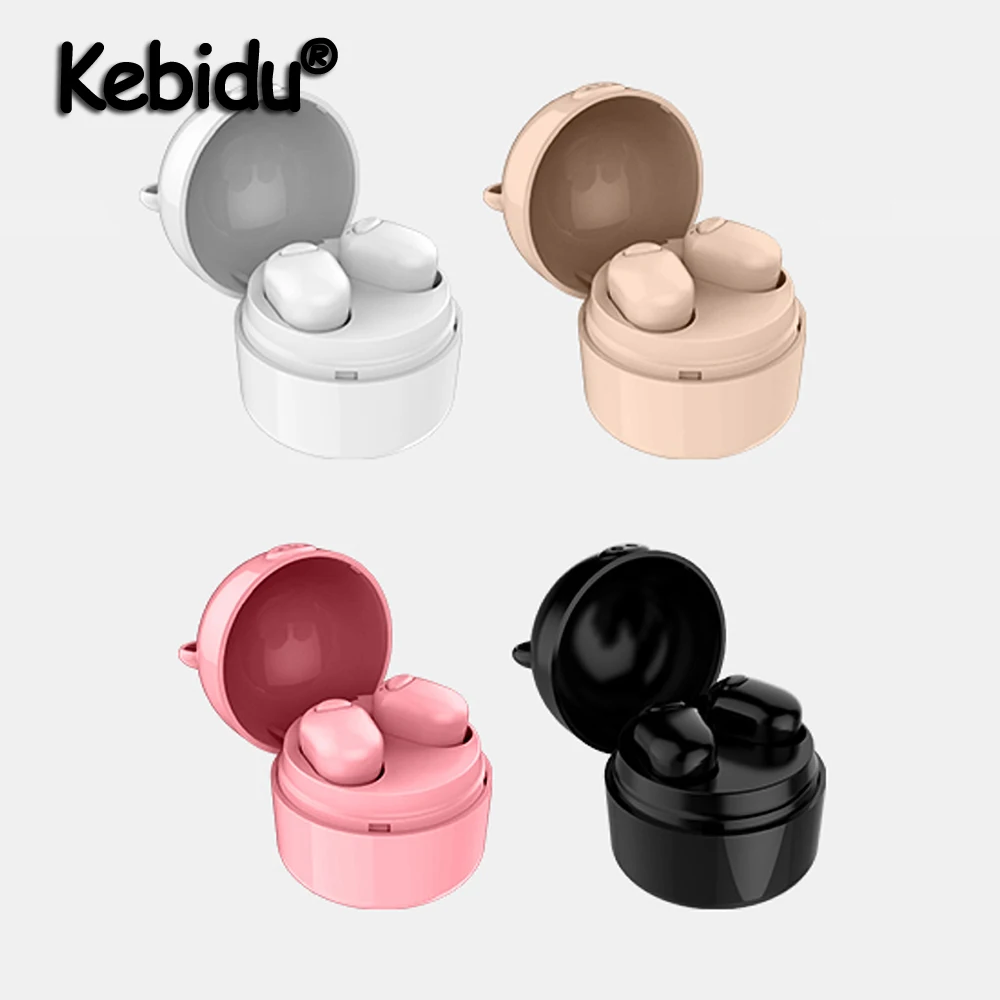 

Kebidu Cute Bluetooth 5.0 Earphone For Girls Women True Wireless Earbuds Waterproof Headset Stereo With Mic For All Smartphones