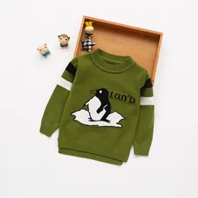 Свитер для маленьких мальчиков и девочек; сезон весна-осень; Повседневный теплый свитер с героями мультфильмов; теплый трикотажный свитер с длинными рукавами для девочек; детская одежда; свитер