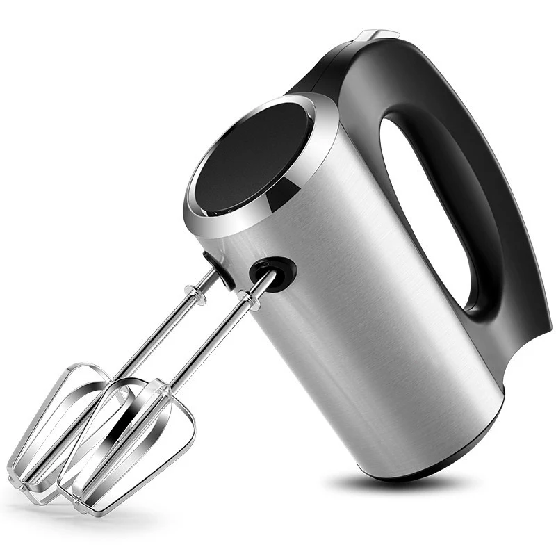 Quality 200W Stainless Steel Hand Mixer with Egg Beaters 5 Speeds with