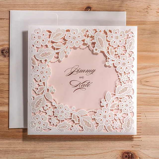 10pcs luxury wedding invitations greeting card holiday supply