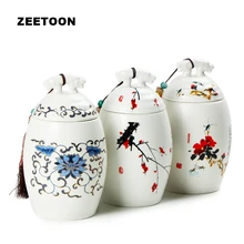 Контейнеры для чая Caddies герметичные хранения банка для специй гайки конфеты Танк керамика канистра приправа коробка Китайский чай ware Винтаж Домашний декор