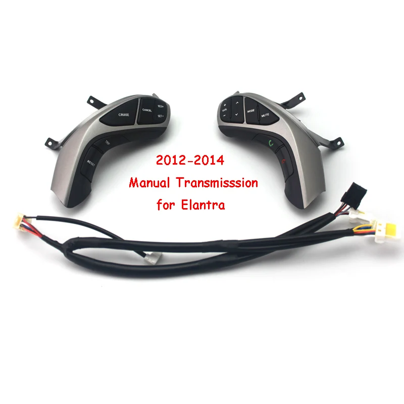 

For 2012/2013/2014 Hyundai Elantra Manual Transmisssion Multifunction Steering wheel button Bluetooth Audio and cruise control