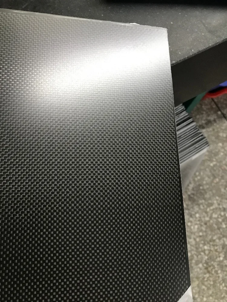 

400mm*500mm*2mm Matte surface carbon fiber plate with 3k plain woven